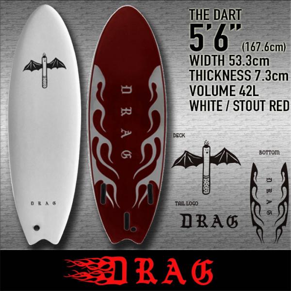 DRAG [THE DART] 5'6"(167.6cm) WHITE 驚愕のチームライダーを揃えた...