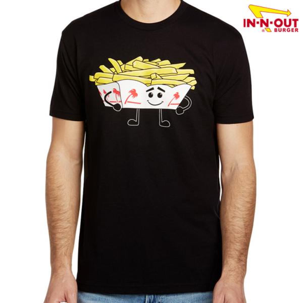IN-N-OUT BURGER：US直輸入 FRY TEE 半袖 ブラック フライティー フライドポ...