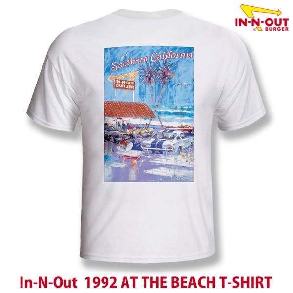IN-N-OUT BURGER：US直輸入 1992 AT THE BEACH T-SHIRT Ca...
