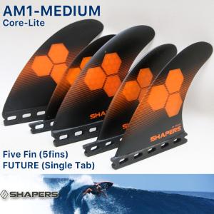 SHAPERS FIN：AM-LARGE 6fins CORE-LITE FUTUREプラグ対応 L-size