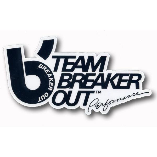 BREAKER OUT：ブレーカーアウト ウエットスーツ TEAMロゴステッカー／郵便発送対応