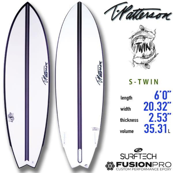 Timmy Patterson：S-TWIN 6'0"(183cm/35.3L) EPS+EPOXY...