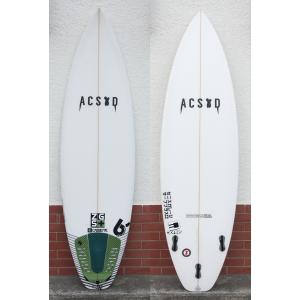 中古美品 ACSOD WHITE FERRARI 6'0"：パフォーマンス ショートボード 中級者以上 ALEX CREWS SHAPE アレックスクルズ｜zenithgaragesurfplus