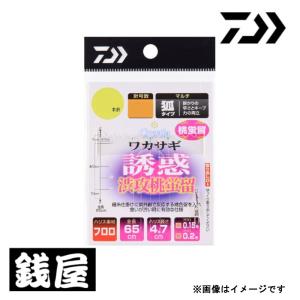 ダイワ 快適クリスティアワカサギ仕掛け 誘惑 渋攻 桃蛍留 M 7本-0.5｜zeniya-tsurigu