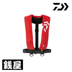 ダイワ インフレータブルライフジャケット(肩掛けタイプ手動・自動膨脹式) DF-2608 レッド フリー
