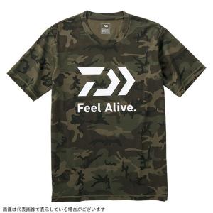 ダイワ DE-83009 ショートスリーブ FEEL Alive.Tシャツ グリーンカモ L