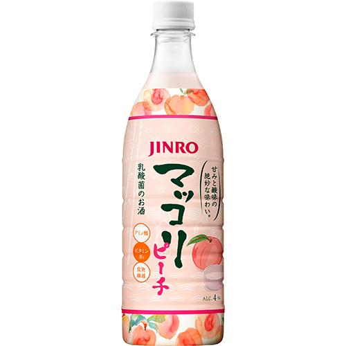 眞露 JINRO マッコリ ピーチ 750ml×12本 ケース u-yu