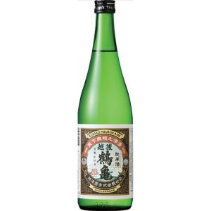 (訳あり特価、2025年8月詰)越後鶴亀 純米 720ml 新潟 日本酒 清酒 純米酒 u-yu