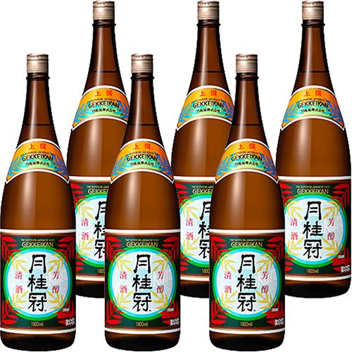 月桂冠 上撰 1.8L瓶 1800ml×6本 u-yu