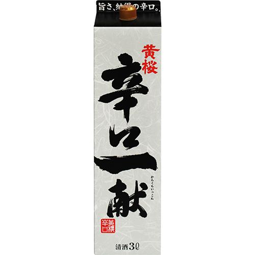 黄桜 辛口一献 3Lパック 3000ml×4本 1ケース u-yu