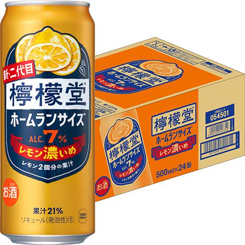 コカ・コーラ 檸檬堂 レモン濃いめ ホームランサイズ 500ml×24本 1ケース チューハイ u-...