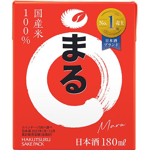白鶴 サケパック まる 180ml×30本 1ケース u-yu