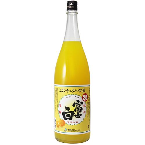 中野BC 富士白ミカンチュウハイの素 1.8L瓶 1800ml みかんサワーの素 u-yu