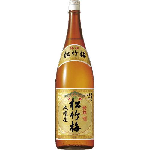 宝酒造 松竹梅 特撰 本醸造 1.8L 瓶 1800ml u-yu