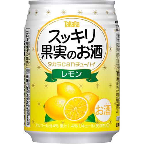 宝酒造 タカラcanチューハイ スッキリ果実のお酒 レモン 250ml×24本 2ケース（48本） ...