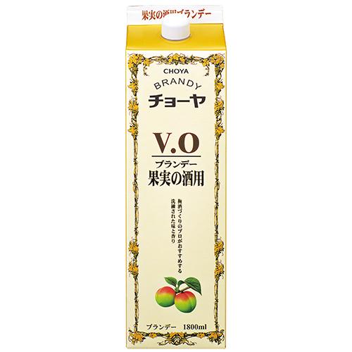 チョーヤ梅酒 ブランデー VO 果実の酒用 V.O 1.8L パック 1800ml×6本 u-yu