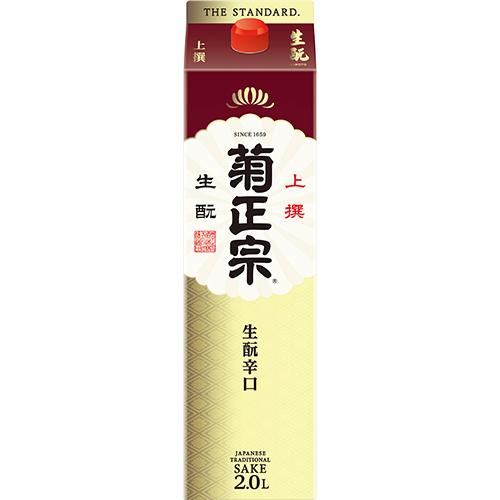 菊正宗 上撰 生もと辛口 2Lパック 2000ml×6本 1ケース 日本酒 u-yu