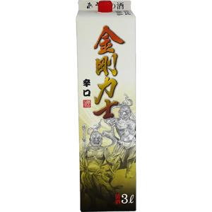 送料無料 金剛力士 3Lパック×4本入り 1ケース 3000ml 日本酒 清酒