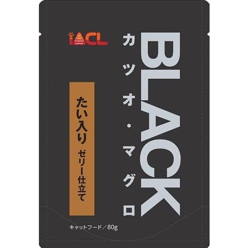 （56袋　まとめ買い）イトウ&amp;カンパニーリミテッド BLACK カツオ・マグロ たい入り ゼ...