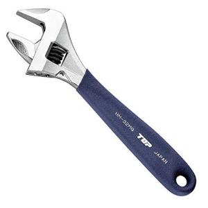 トップ ガタ無しモンキレンチ ワークワイド グリップ付 ネイビー 口開き:0~32mm HM-32MGNB モンキーレンチ