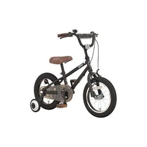 アルテージ 子ども用 自転車 14インチ BMX 補助輪 スタンド 両方付属 AKB-004 マットブラック 46675