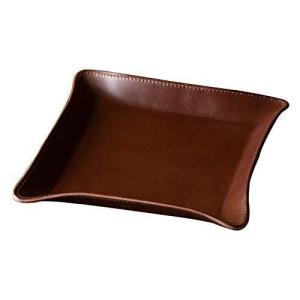 アム デ マス 小物トレー 栃木レザー 本革 日本製 卓上 小物入れ アクセサリー ハンドメイド シンプル 軽量 TY-006 (Cブラウン
