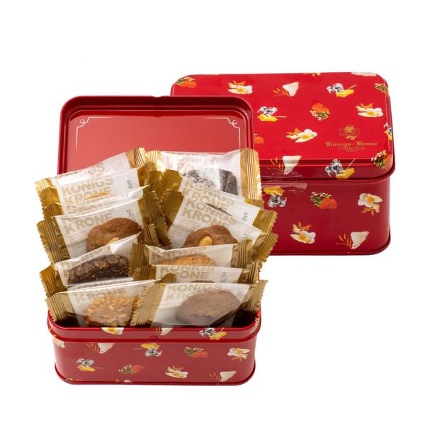 ケーニヒスクローネ 神戸バタークッキー 赤缶 1缶 袋付き クッキー お菓子 人気 テレビ