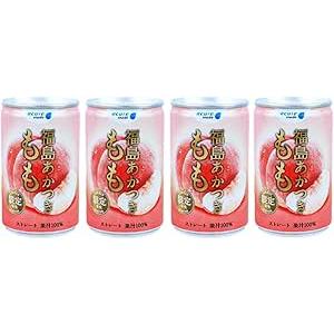 4本セット アキュアメイド 福島あかつき もも 160ml 4本セット 桃ジュース ストレート果汁1...