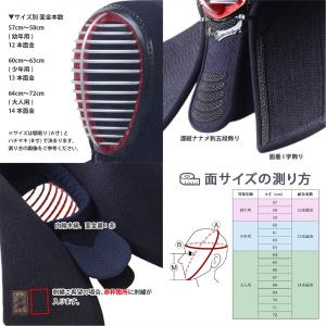 剣道 面 防具 刺繍無料 (面乳革・面紐付き)...の詳細画像1