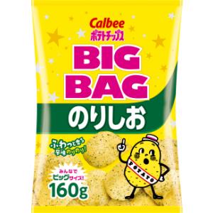 BIG　BAG　ポテトチップス　のりしお　160ｇ入×１２袋　１ケース　カルビー(株)　【2ケースま...