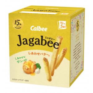 Jagabee（じゃがビー）しあわせバター味　80ｇ×12個　１ケース　カルビー(株)　【6ケースまで１個口送料でお届けが可能です。】｜zennokasiten