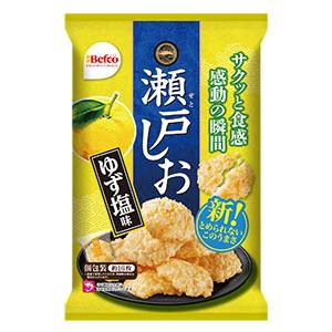 瀬戸しお ゆず塩味 83g入 1袋 （株）栗山米菓 【48袋まで、1個口