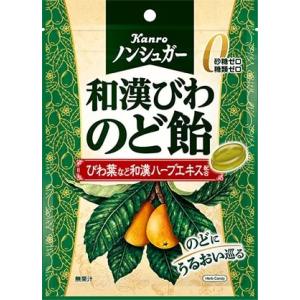 ノンシュガー和漢びわのど飴【新規格商品】　80ｇ入　1袋　カンロ（株）