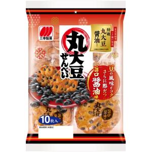 丸大豆せんべい　旨口醤油味　10枚入　１袋　三幸製菓（株）｜zennokasiten