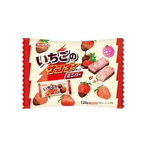 いちごのサンダーミニバー　128ｇ入　1袋　有楽製菓（株）｜zennokasiten