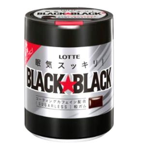 ブラックブラック粒ワンプッシュボトル　１４０ｇ入　１個　　ロッテ商事（株） ガムの商品画像
