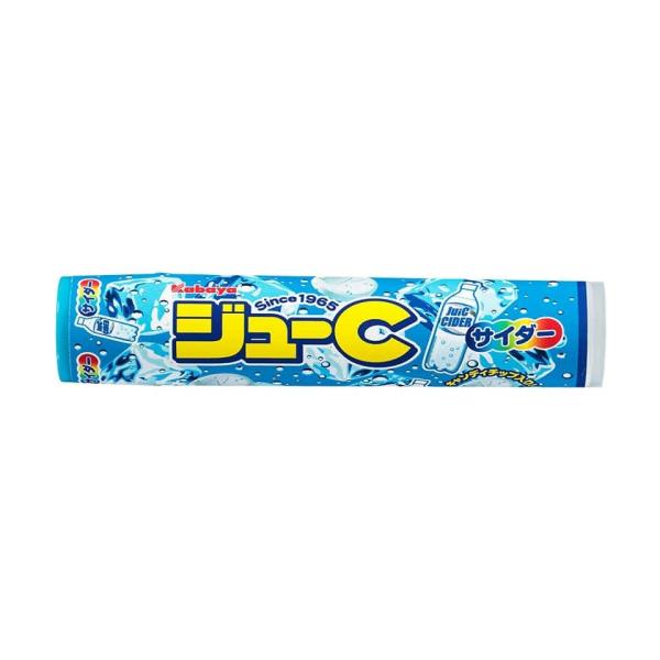 ジューC　サイダー　15粒入×10個　1BOX　カバヤ食品(株)