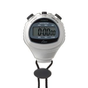 ストップウォッチ stop watch 1/100秒計測 防滴機構 シルバー LS001-S ネコポス便対応品｜zennsannnet