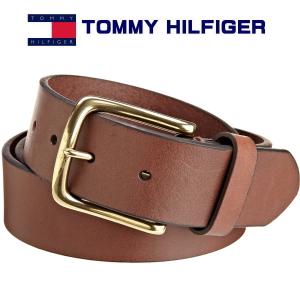 トミー・ヒルフィガー メンズベルト ブラウン TOMMY HILFIGER  11TL02x025BR サイズ調整は不可｜zennsannnet