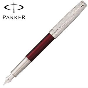 パーカー PAKER 万年筆 ソネットプレミアム メタル＆レッドCT 2119650 ギフト プレゼント 贈答品 記念品｜zennsannnet