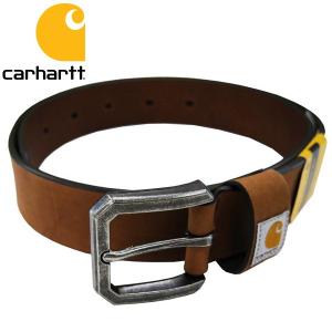 Carhartt カーハート ベルト メンズベルト ブラウン Saddle Leather Belt ガンメタルバックル スペイン製｜zennsannnet