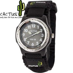 カクタス キッズ腕時計 CACTUS 子供用時計 ダイバー CAC45-M01 ブラックフェイス ギフト プレゼント 記念品 誕生日｜zennsannnet