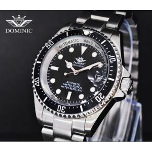 ドミニク  【DOMIINIC】 ダイバータイプ 自動巻き オートマチック 腕時計 DS1114G-B｜zennsannnet