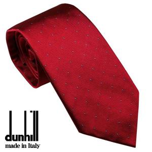 ダンヒル ネクタイ Alfred Dunhill メンズネクタイ レッド系 イタリー製 シルク100% DU21RPTW1P1623R｜zennsannnet