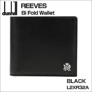 DUNHILL ダンヒル メンズ財布 小銭入れ付２つ折り財布 REEVES リーブス ブラック L2XR32A ギフト プレゼント誕生日 クリスマス｜zennsannnet