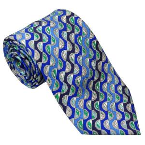 エミリオ プッチ EMILIO PUCCI 紳士ネクタイ necktie シルク100％ イタリー製 P7001-5 ギフト プレゼント 贈答品 記念品｜zennsannnet