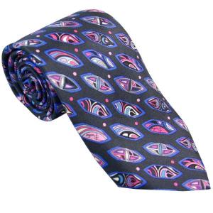 エミリオ プッチ EMILIO PUCCI 紳士ネクタイ necktie シルク100％ イタリー製 p7004x4 ギフト プレゼント 贈答品 記念品｜zennsannnet