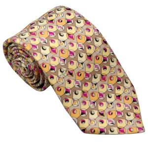 エミリオ プッチ EMILIO PUCCI 紳士ネクタイ necktie シルク100％ イタリー製 P8008-6 ギフト プレゼント 贈答品 記念品｜zennsannnet