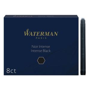 ウォーターマン WATERMAN カートリッジインク ブラック 8本入りタイプ STD23 ネコポス便対応品｜zennsannnet