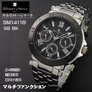 サルバトーレ・マーラ Salvatore Marra マルチファンクション機能 メンズ腕時計 SM14118-SSBK｜zennsannnet